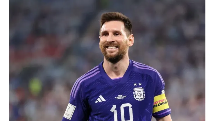 Lionel Messi at the Qatar 2022 World Cup with Argentina
