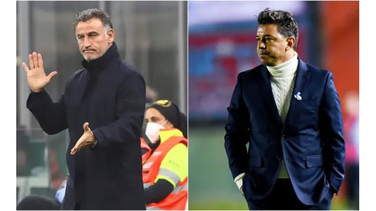 Christophe Galtier (left) and Marcelo Gallardo.
