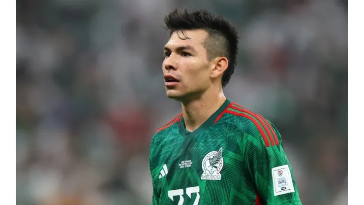 Hirving Lozano with Mexico during the Qatar 2022 World Cup
