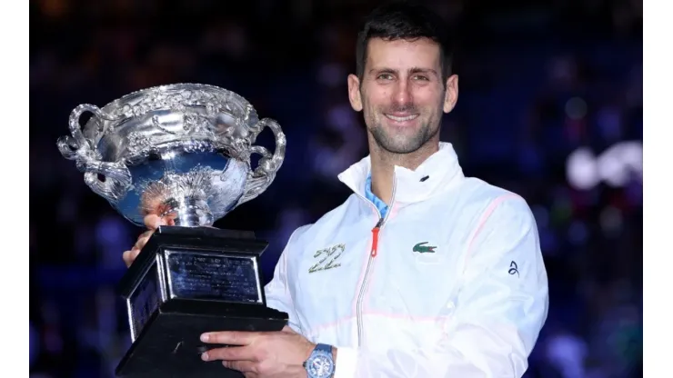 Novak Djokovic at the Australian Open 2023
