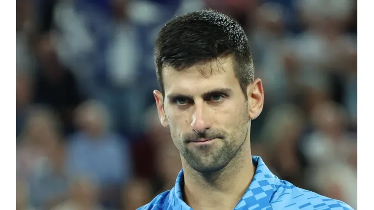 Novak Djokovic at the Australian Open 2023
