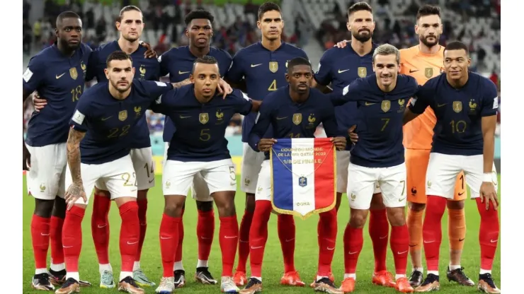 France's national team during the Qatar 2022 World Cup
