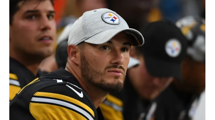 Mitch Trubisky and Mason Rudolph with the Pittsburgh Steelers
