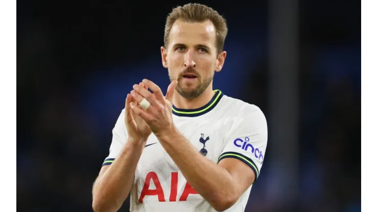 Harry Kane with Tottenham during the 2022-2023 Premier League
