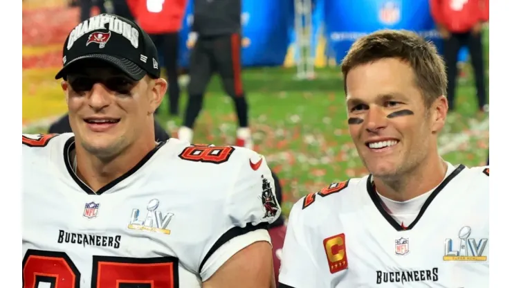 Tom Brady and Rob Gronkowski with the Tampa Bay Buccaneers
