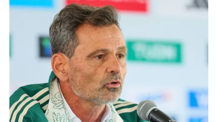 Diego Cocca during his presentation as coach of Mexico
