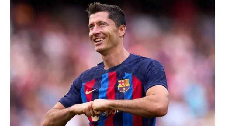 Robert Lewandowski with FC Barcelona
