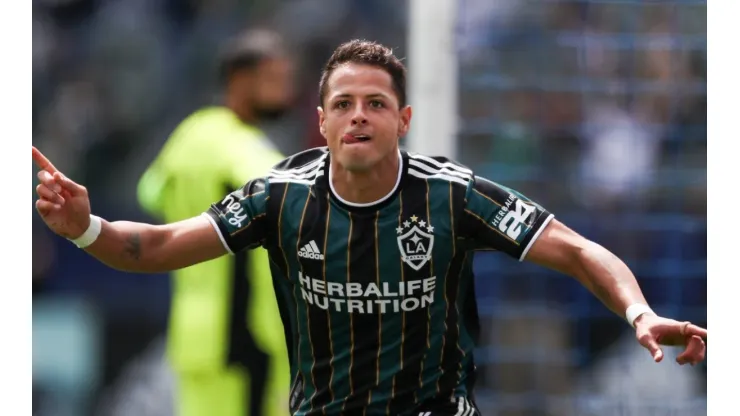 Chicharito Hernandez with LA Galaxy in MLS
