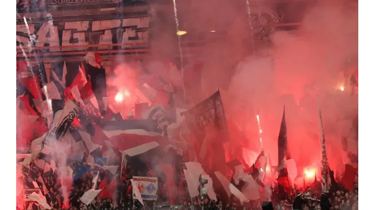 Frankfurt ultras created havoc in Naples.
