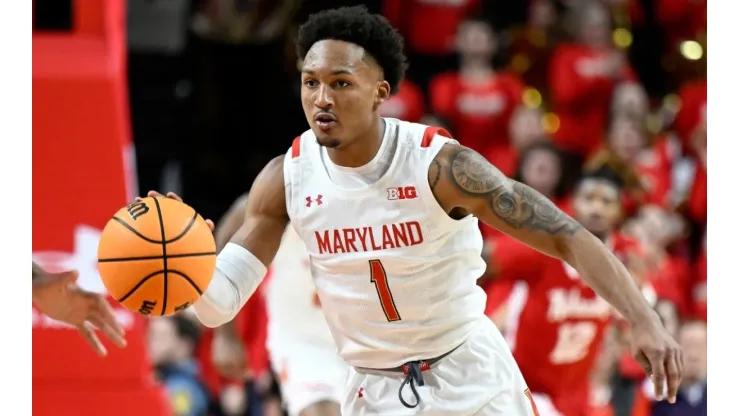 Jahmir Young with the Maryland Terrapins
