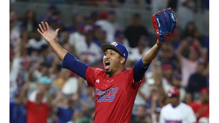 Edwin Diaz with Puerto Rico at the World Baseball Classic 2023 in Miami
