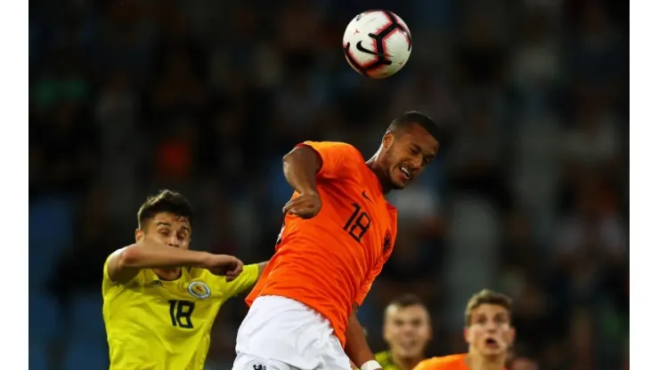 Richairo Zivkovic playing for the Netherlands U-21.
