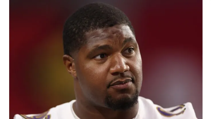 Calais Campbell with the Baltimore Ravens
