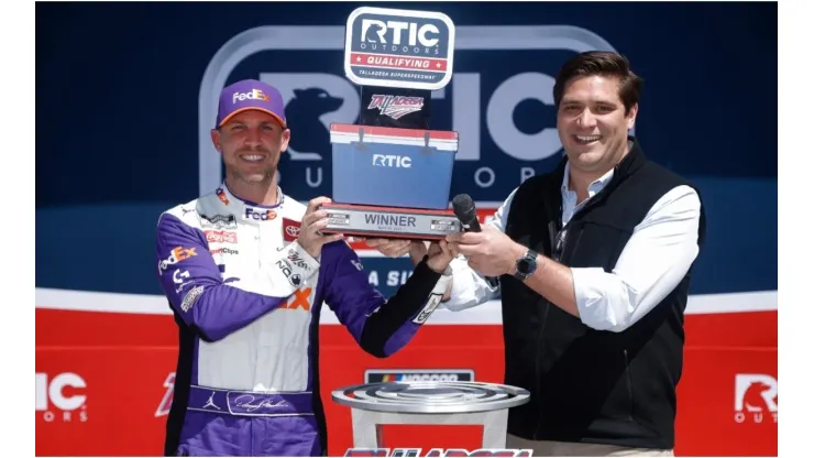 Denny Hamlin, GEICO 500's poleman
