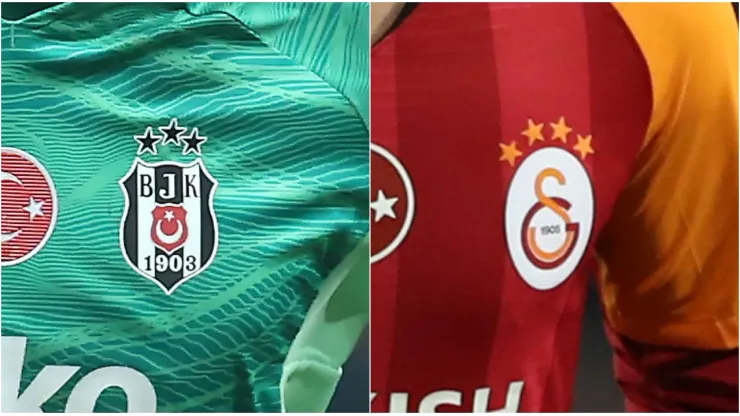 Besiktas and Galatasaray's jerseys
