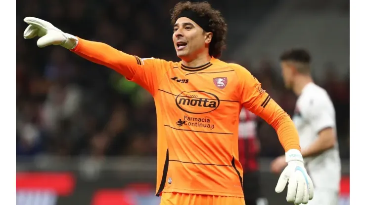 Guillermo Ochoa goalkeeper of Salernitana during a match in Serie A
