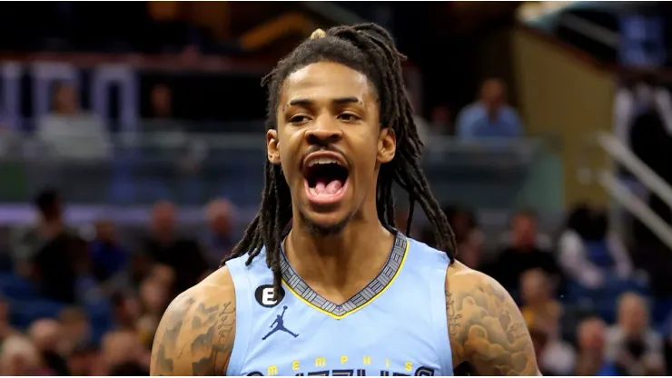 Ja Morant of the Memphis Grizzlies during the 2022-2023 NBA season.
