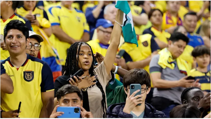 Ecuador fans in the Stadium
