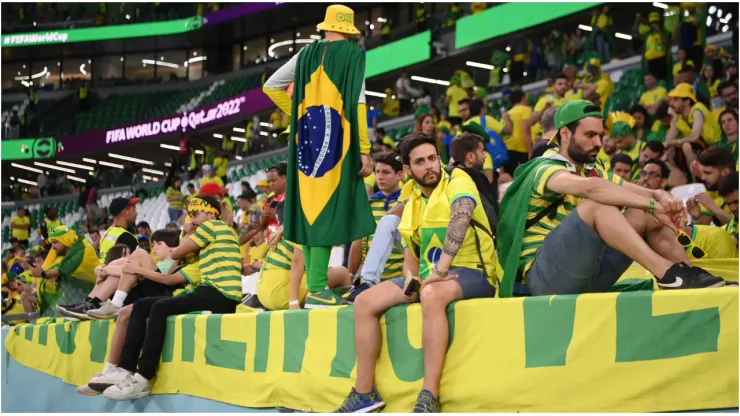 Brazil fans in the Stadium
