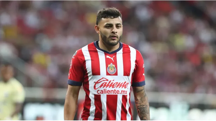 Alexis Vega of Chivas during Liga MX Clausura 2023 semifinal against America
