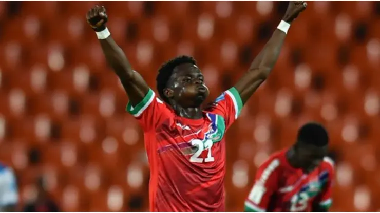 Mamin Sanyang plays for Gambia U-20
