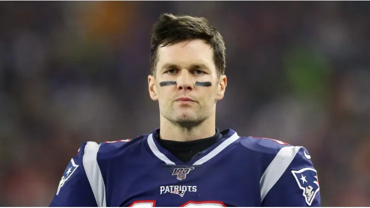 Tom Brady playing for the New England Patriots in the NFL
