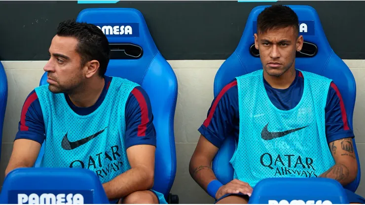 Xavi and Neymar
