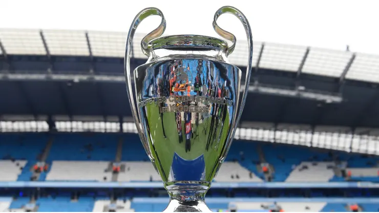 The trophy of the UEFA Champions League
