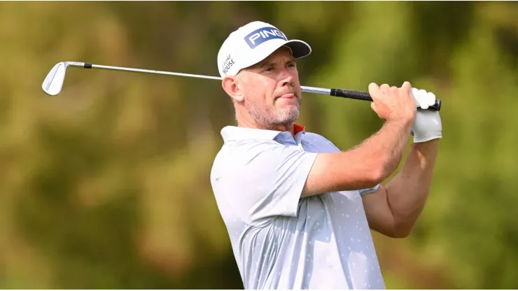 Lee Westwood at the Hero Dubai Desert Classic
