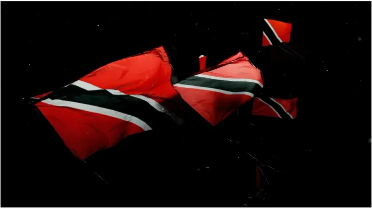 Trinidad fans wave flags
