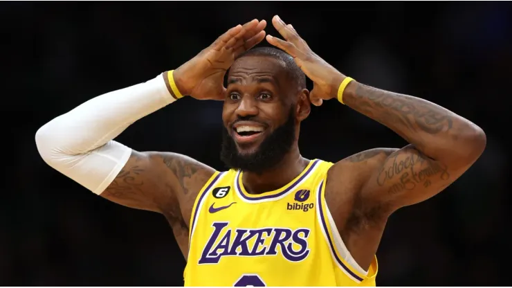 LeBron James with the Los Angeles Lakers
