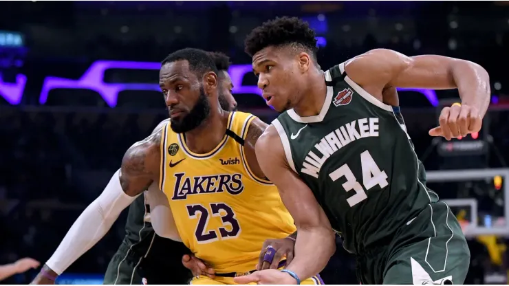 LeBron James and Giannis Antetokounmpo
