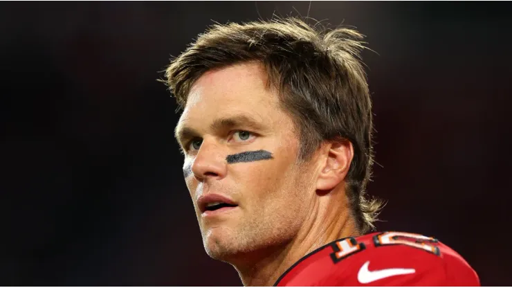 Tom Brady with the Tampa Bay Buccaneers in the NFL
