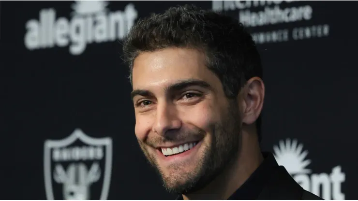 Jimmy Garoppolo with the Las Vegas Raiders
