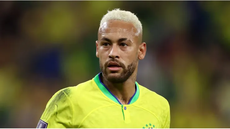 Neymar at the Qatar 2022 World Cup with Brazil
