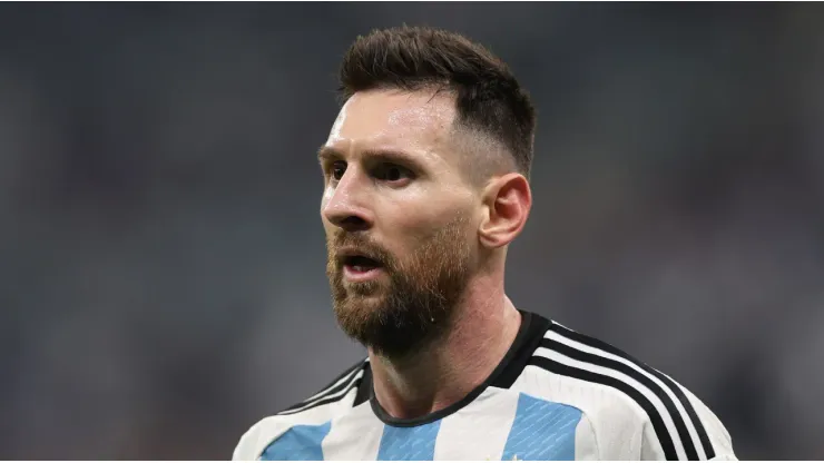 Lionel Messi with Argentina at the Qatar 2022 World Cup
