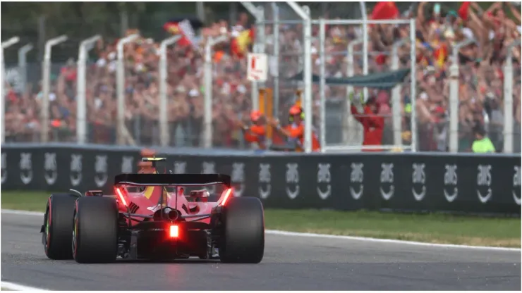 Pole position qualifier Carlos Sainz
