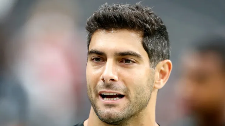 Jimmy Garoppolo quarterback of the Las Vegas Raiders
