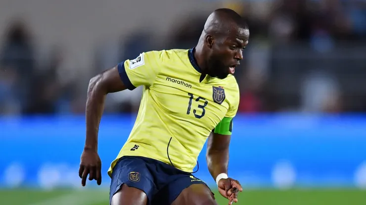 Enner Valencia in action for Ecuador.
