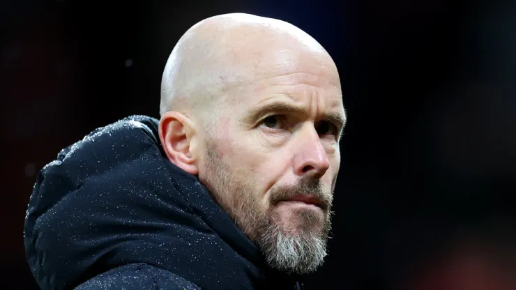 Erik ten Hag during the match between Manchester United and Bournemouth.
