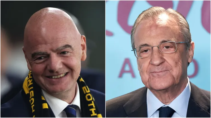 Gianni Infantino and Florentino Perez
