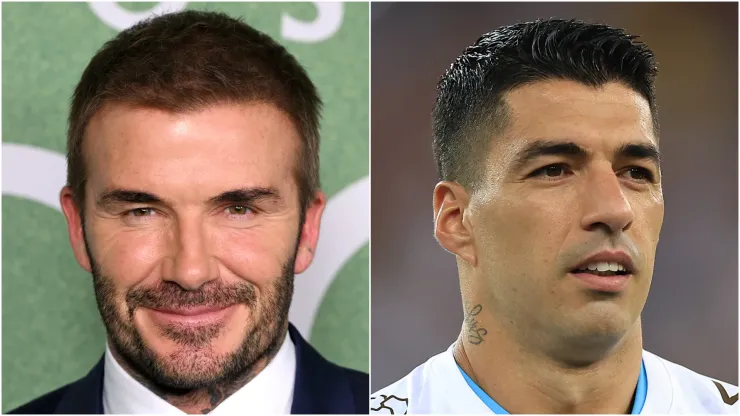 David Beckham and Luis Suarez
