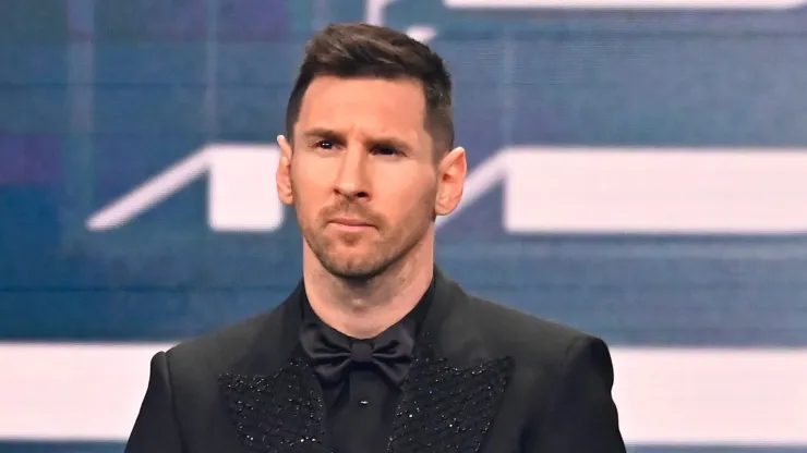 Lionel Messi at the 2022 The Best ceremony.
