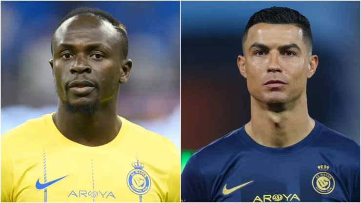 Sadio Mane and Cristiano Ronaldo
