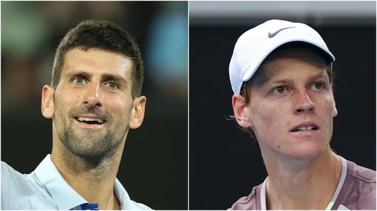 Novak Djokovic and Jannik Sinner
