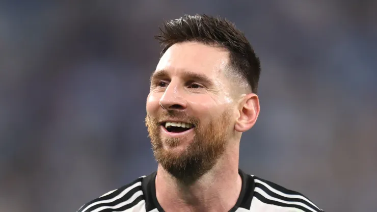 Lionel Messi at the Qatar 2022 World Cup with Argentina
