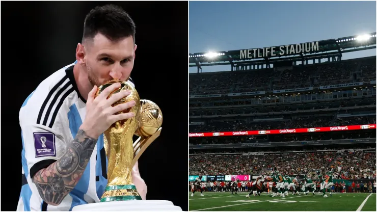 Lionel Messi and Metlife Stadium.
