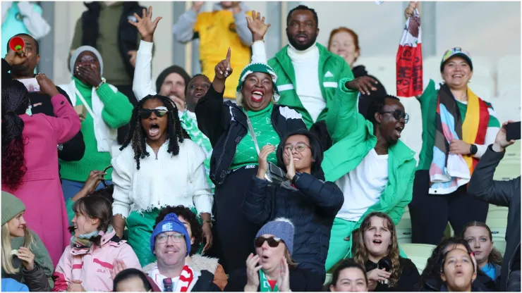 Nigeria fans show their support
