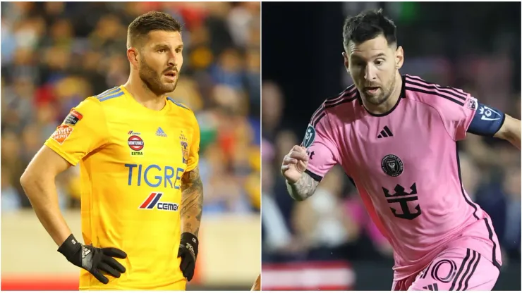 André-Pierre Gignac and Lionel Messi 
