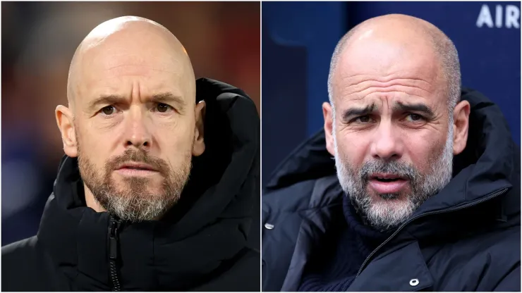 Erik ten Hag and Pep Guardiola
